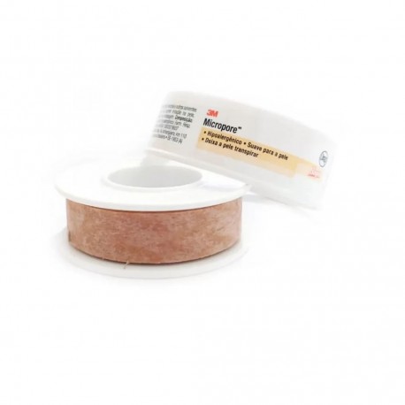 FITA MICROPORE BEGE 12,5CMX10M - 3M