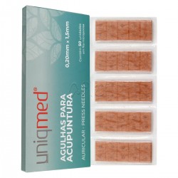 AGULHA P/ ACUPUNTURA 0,20X1,5MM (AURICULAR) - UNIQMED
