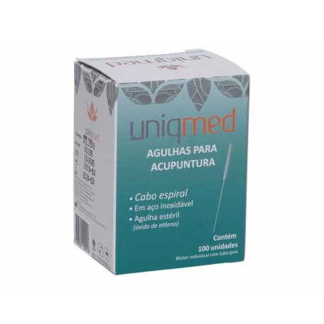 AGULHA P/ ACUPUNTURA 0,25X25MM - UNIQMED