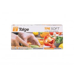 LUVA TPE S/PO TRANSPARENTE G - TALGE