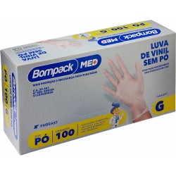 LUVA VINIL S/PO G - BOMPACK