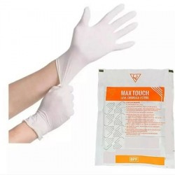 LUVA CIRUR PAR LATEX EST C/PO 7,0 - MAX TOUCH