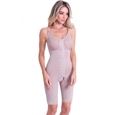 1601 - MODELADOR SHORT ACINT C/ ALCA FECHO FRONTAL BEGE GG - BIOBELA