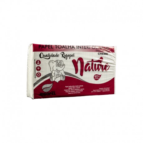 Papel Toalha Nature 20 X 20,1000 Folhas Creme (Vermelho) - RIGOPEL