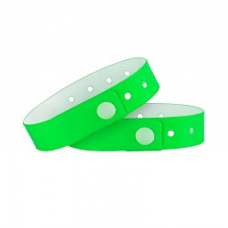 Pulseira Adulto Verde Vinil - PASSEVIP