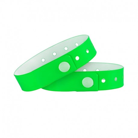 Pulseira Adulto Verde Vinil - PASSEVIP