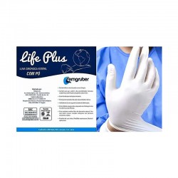 Luva Cirur Par Latex Est S/Po 7,0 - LIFE PLUS
