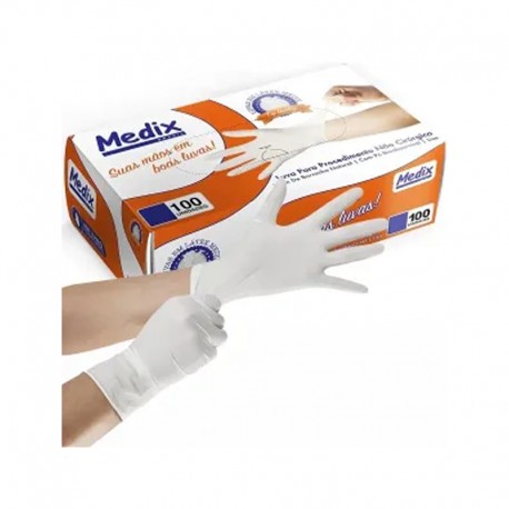 Luva Uso Geral Latex S/Po P - MEDIX