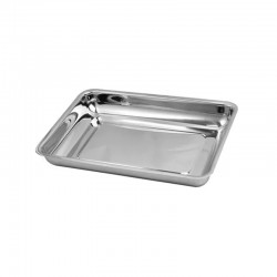 BAN074 - Bandeja Odonto. Aco Inox 30 X 20 X 4CM - ACONOX