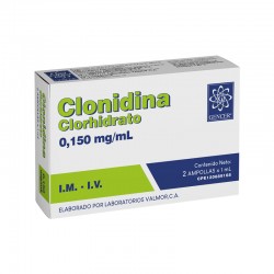 Unid Cloridrato De Clonidina 150Mg/Ml 1Ml Inj Amp - CRISTALIA