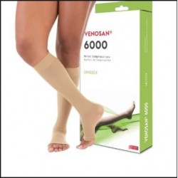 MEIA 6000 AD 20-30 P PE ABERTO BEGE - VENOSAN