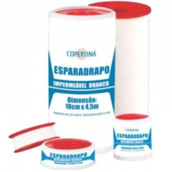 Fita esparadrapo branco 10cm x 4,5m - Copertina