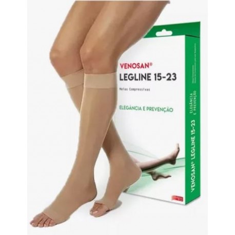 MEIA LEGLINE AD 15-23 P PE ABERTO OLINDA - VENOSAN