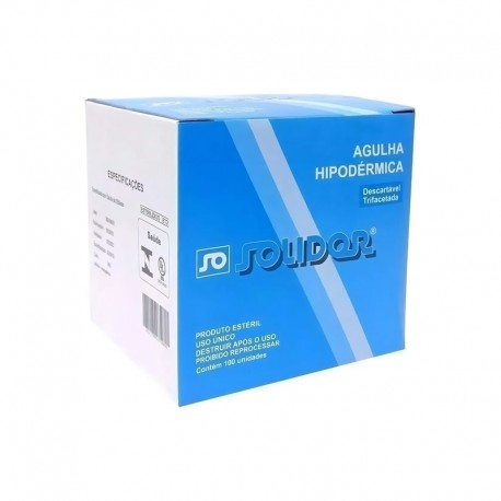 Unid Agulha 24G Roxa 20 X 0,5 - SOLIDOR