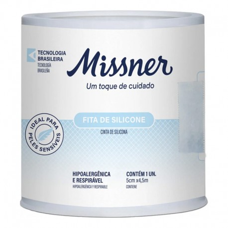 Fita cirurgica silicone 5cm x 4,5m - Missner