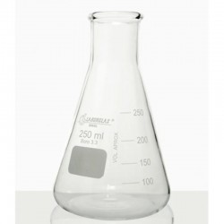 FRASCO ERLENMEYER BOCA ESTREITA 250ML - PLENA-LAB