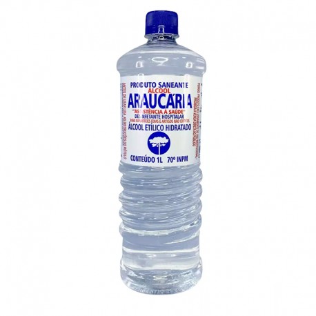 ALCOOL 70% 1L DESINFETANTE HOSPITALAR / SUPERFICIES - ARAUCARIA