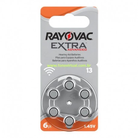 PILHA APARELHO AUDITIVO SIZE 13 - RAYOVAC