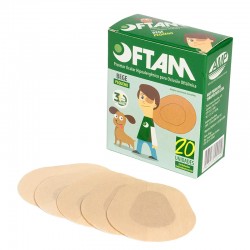 PROTETOR OCULAR PEQUENO BEGE - OFTAM