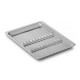 BAN084 - BANDEJA ODONTO. ACO INOX 22 X 17 X 1,5CM C/12 DIV - ACONOX