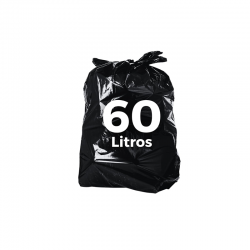SACO LIXO PRETO REFORCADO 60L