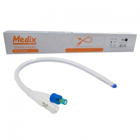 Sonda Foley 100% Silicone 2 Vias 16Fr 15-30Ml - Medix