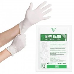 LUVA CIRURGICA EST C/PO 7,5 - NEW HAND