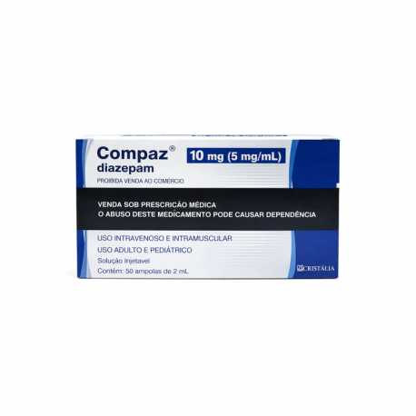 Crm - Unid Diazepam 5Mg/Ml 2Ml Sol Inj - CRISTALIA