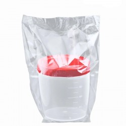COLETOR URINA EST TAMPA VERMELHA 80ML C/PA PT/50- CRAL