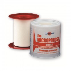 Fita Micropore Branco 5m CX 4,5M - Copertina