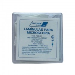 LAMINULAS DE VIDRO P/ MICROSCOPIA 2X 22MM - PRECISION