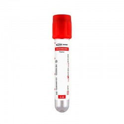 Tubo Coleta Siliconizado 1X 75Mm 4Ml Vermelho Pc/10- Labor Import