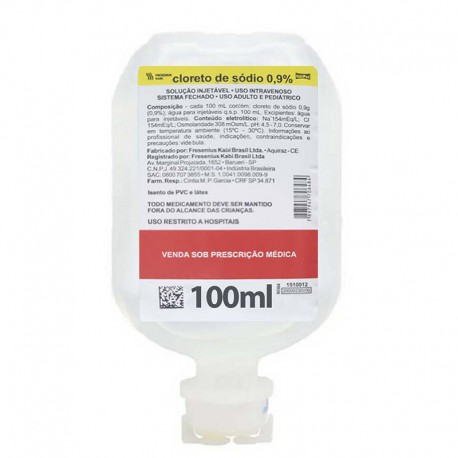 SORO FISIOLOGICO 0,9% 100ML FRASCO - FARMACE