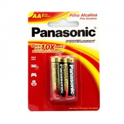 PILHA AA2 ALCALINA POWER ALKALINE C/2 - PANASONIC