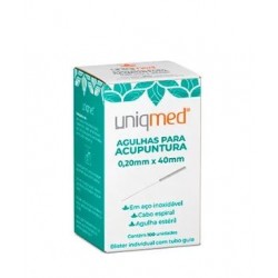 AGULHA P/ ACUPUNTURA 0,25X40MM CX/100 - UNIQMED
