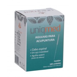 AGULHA P/ ACUPUNTURA 0,25X15MM CX/100 - UNIQMED