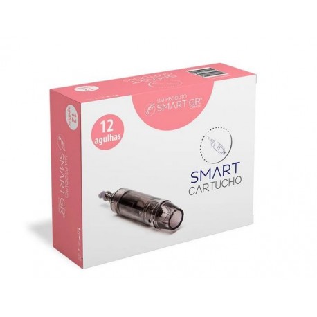 UNID CARTUCHO DERMA PEN HK 12 AGULHAS PRETO CX/10 - SMART GR