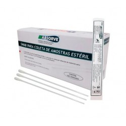 SWAB P/ COLETA DE AMOSTRA ESTERIL HASTE DE PLASTICO CX/100 - CRAL