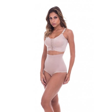 1611 - CALCINHA CINTURA ALTA BEGE GG - BIOBELA