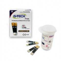 TIRAS DE GLICOSE FREE1 C/50 - G-TECH
