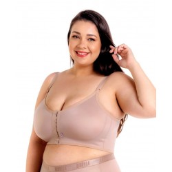1614 - SOUTIEN C/ REFORCO FECHO FRONTAL BEGE GG - BIOBELA