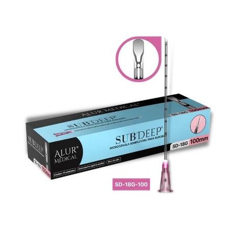 UNID MICROCANULA 18G C/AG 100MM B. PATO SUBCISAO CX/10 - ALUR